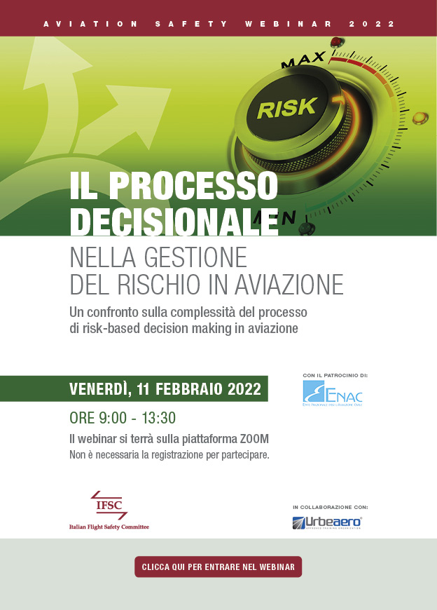 Processo decisionale nella gestione del rischio in aviazione. Webinar IFSC